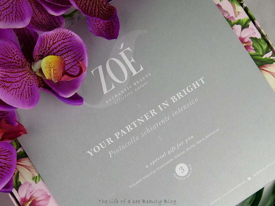 Zoè cosmetics protocollo schiarente recensione