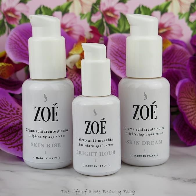 Zoè cosmetics protocollo schiarente recensione