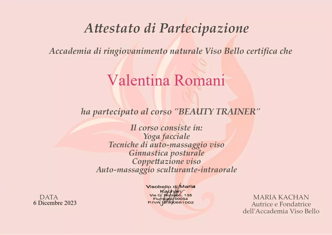 DIPLOMA BEAUTY TRAINER